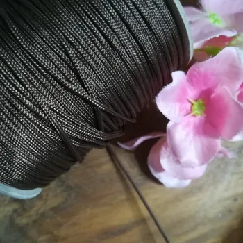 Příze Šňůra technická žaluziová / k navlékání korálků Ø1,4 mm hnědá