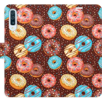 Pouzdro na mobilní telefon Flipové pouzdro iSaprio - Donuts Pattern - Samsung Galaxy A50