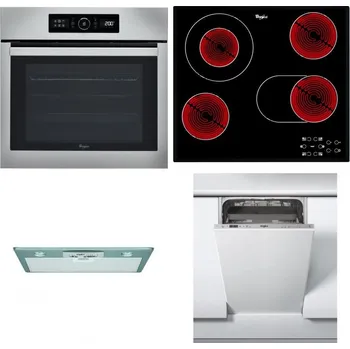 Set domácích spotřebičů WHIRLPOOL ABSOLUTE AKZ9 6230 IX + WHIRLPOOL AKT 8190/BA + WHIRLPOOL AKR 650/1 IX + WHIRLPOOL WSIC 3M27 C