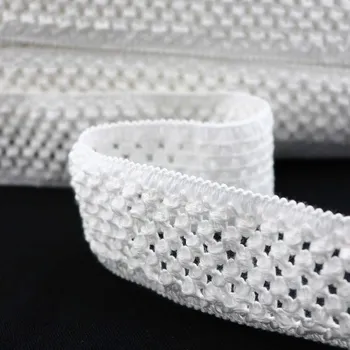 Textilie Pro Háčkování Guma pletená 5 cm smetanová, 10 m