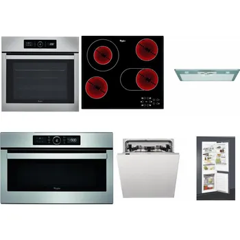 Set domácích spotřebičů WHIRLPOOL ABSOLUTE AKZ9 6230 IX + WHIRLPOOL AKT 8190/BA + WHIRLPOOL AKR 650/1 IX + WHIRLPOOL ABSOLUTE AMW 730 IX + WHIRLPOOL WIC 3C33 PFE + WHIRLPOOL ART 65031