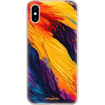Pouzdro na mobilní telefon Odolné silikonové pouzdro iSaprio - Orange Paint - iPhone XS