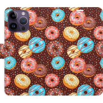 Pouzdro na mobilní telefon Flipové pouzdro iSaprio - Donuts Pattern - iPhone 14 Pro Max