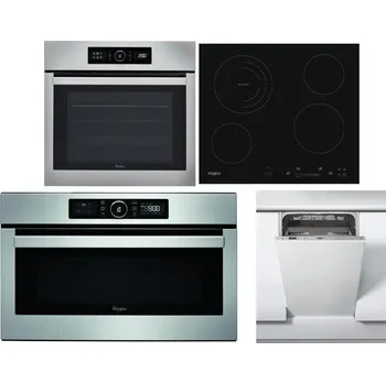 Set domácích spotřebičů WHIRLPOOL ABSOLUTE AKZ9 6230 IX + WHIRLPOOL AKT 8900 BA + WHIRLPOOL ABSOLUTE AMW 730 IX + WHIRLPOOL WSIC 3M27 C