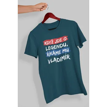 Pánské tričko Vladimír Barva: Petrolejová modrá, Velikost: XL