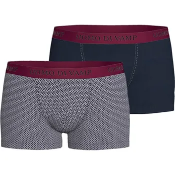 Boxerky Luxusní pánské boxerky - set 2 ks Vamp 15886 Barva: TMAVĚ MODRÁ, Velikost: XXL