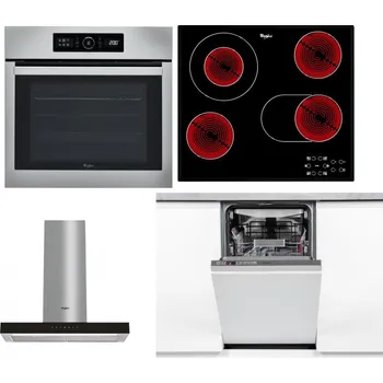 Set domácích spotřebičů WHIRLPOOL ABSOLUTE AKZ9 6230 IX + WHIRLPOOL AKT 8190/BA + WHIRLPOOL WHBS 62F LT K + WHIRLPOOL WSIO 3O34 PFE X