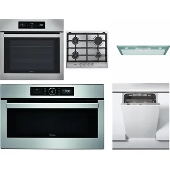 Set domácích spotřebičů WHIRLPOOL ABSOLUTE AKZ9 6230 IX + WHIRLPOOL AKR 351/IX + WHIRLPOOL AKR 650/1 IX + WHIRLPOOL ABSOLUTE AMW 730 IX + WHIRLPOOL WSIC 3M27 C