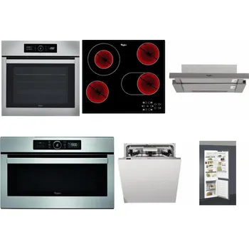 Set domácích spotřebičů WHIRLPOOL ABSOLUTE AKZ9 6230 IX + WHIRLPOOL AKT 8190/BA + WHIRLPOOL AKR 5390/1 IX + WHIRLPOOL ABSOLUTE AMW 730 IX + WHIRLPOOL WIO 3T133 PLE + WHIRLPOOL ART 66112