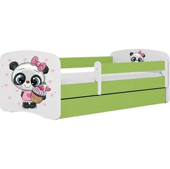 Dětská postel Dětská postel Babydreams panda zelená, varianta 80x160, bez šuplíků, bez matrace