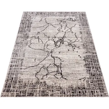 Koberec Kusový koberec Petra - abstrakt 2 - šedý Rozměr koberce: 80x150 cm