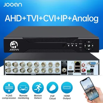 DVR/NVR/HVR záznamové zařízení Jooan 8CH 6 in 1 H265 Hybrid DVR Video