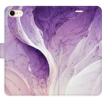 Pouzdro na mobilní telefon Flipové pouzdro iSaprio - Purple Paint - iPhone 7/8/SE 2020