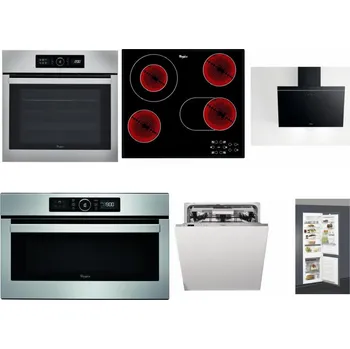 Set domácích spotřebičů WHIRLPOOL ABSOLUTE AKZ9 6230 IX + WHIRLPOOL AKT 8190/BA + WHIRLPOOL AKR 62F LT K + WHIRLPOOL ABSOLUTE AMW 730 IX + WHIRLPOOL WIO 3O540 PELG + WHIRLPOOL ART 66112