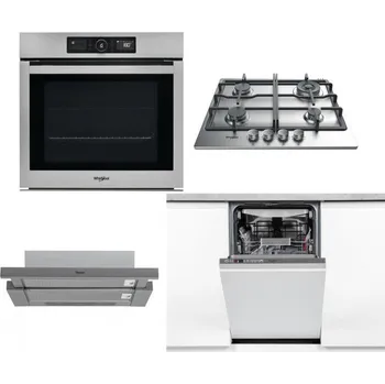 Set domácích spotřebičů WHIRLPOOL AKZ9 9480 IX + WHIRLPOOL TKRL 661 IX EU + WHIRLPOOL AKR 749/1 IX + WHIRLPOOL WSIO 3O34 PFE X