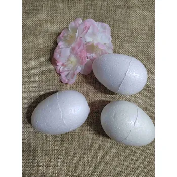 umělá květina Vejce 60mm polystyren s ploškou dole