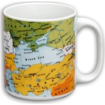 Thun 1794 Hrnek, Big, český porcelán, mapa, 500 ml, Thun