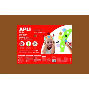 Pěnovka Apli, 400 x 600 mm, hnědá, 5 ks