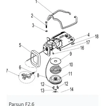 Posilovač řízení startovaci mechanismus Parsun F2.6-04070000