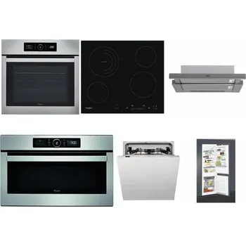 Set domácích spotřebičů WHIRLPOOL ABSOLUTE AKZ9 6230 IX + WHIRLPOOL AKT 8900 BA + WHIRLPOOL AKR 749/1 IX + WHIRLPOOL ABSOLUTE AMW 730 IX + WHIRLPOOL WIC 3C33 PFE + WHIRLPOOL ART 65031
