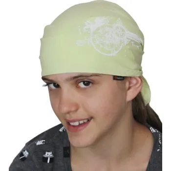 Šátek Šátek trojcípý Infit Pirát - limetkový vzor kairos