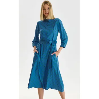 Dámské šaty Top Secret dámské šaty s puntíky modré Velikost: 38