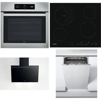 Set domácích spotřebičů WHIRLPOOL ABSOLUTE AKZ9 6230 IX + WHIRLPOOL AKT 8900 BA + WHIRLPOOL AKR 62F LT K + WHIRLPOOL WSIC 3M27 C