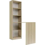 TPS Psací stůl s knihovnou R50 Levý / pravý 125 cm - Dub Sonoma