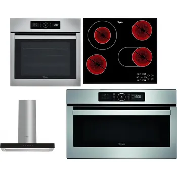 Set domácích spotřebičů WHIRLPOOL ABSOLUTE AKZ9 6230 IX + WHIRLPOOL AKT 8190/BA + WHIRLPOOL WHBS 62F LT K + WHIRLPOOL ABSOLUTE AMW 730 IX