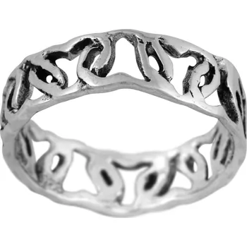 Prsten Stříbrný prsten Ag 2,2 g Objetí Láska 55