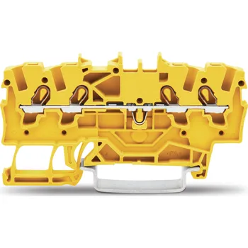 modulární přístroj a rozvaděč WAGO Svorka 2001-1406 4vodičová průchozí 1,5 mm², žlutá 2001-1406