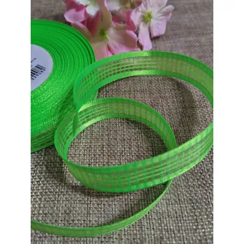 Stuha Dekorační stuha šíře 17 mm zelená