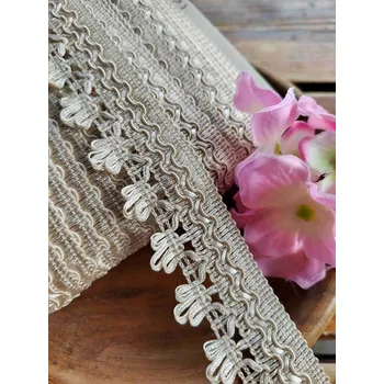 Krajka Prýmek šíře 35 mm béžový