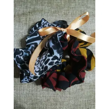 Gumička scrunchie do vlasů sada 3 ks vzorovaná