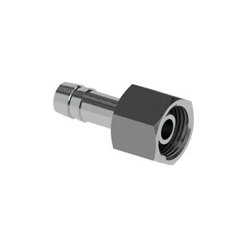 hadicová vsuvka s kulovou těsnící plochou a maticí, nerez 1.4571, průměr 13 [mm], matice 1/2, HN76-13-12-W