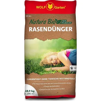 Hnojivo Hnojivo na trávník NATURA BIO Wolf Garten 18,9kg 280m2