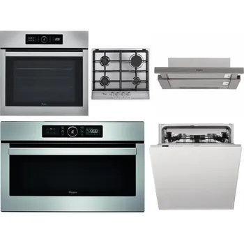 Set domácích spotřebičů WHIRLPOOL ABSOLUTE AKZ9 6230 IX + WHIRLPOOL AKR 351/IX + WHIRLPOOL AKR 5390/1 IX + WHIRLPOOL ABSOLUTE AMW 730 IX + WHIRLPOOL WIC 3C33 PFE