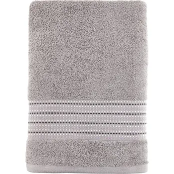 Ručník MISS LUCY Ručník LUCA 140 x 70 cm, 100% bavlna, šedý