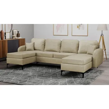 Nábytek Rohová sedací souprava s funkcí spaní Navendu U, Potahy: Manila 02 MIRJAN 5903211208133