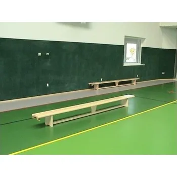 Zahradní lavice Švédská lavička tělocvičná s kladinkou, délka 3,6 m, lakovaná, háky na žebřinu