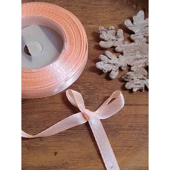 Stuha Atlasová stuha šíře 6 mm lososová