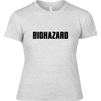 Dámské tričko šedivé dámské triko Biohazard