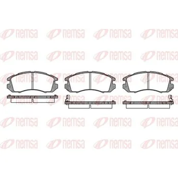 Brzdová destička Sada brzdových destiček, kotoučová brzda REMSA 0191.12