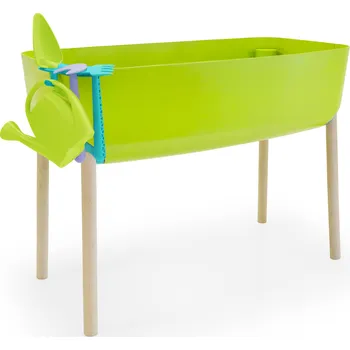 Květináč Plastkon Vyvýšená zahrádka s nářadím zelená-candy mix