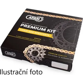 Řetězová sada pro motocykl Řetězová sada Afam MR2G Kawasaki ZZR 250 1990 - 2003 zlatá