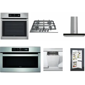 Set domácích spotřebičů WHIRLPOOL ABSOLUTE AKZ9 6230 IX + WHIRLPOOL TKRL 661 IX EU + WHIRLPOOL WHBS 62F LT K + WHIRLPOOL ABSOLUTE AMW 730 IX + WHIRLPOOL WSIC 3M27 C + WHIRLPOOL ART 65031