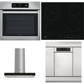 Set domácích spotřebičů WHIRLPOOL ABSOLUTE AKZ9 6230 IX + WHIRLPOOL AKT 8900 BA + WHIRLPOOL WHBS 62F LT K + WHIRLPOOL WSBO 3O34 PF X