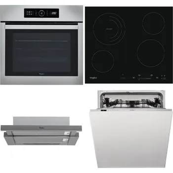 Set domácích spotřebičů WHIRLPOOL ABSOLUTE AKZ9 6230 IX + WHIRLPOOL AKT 8900 BA + WHIRLPOOL AKR 749/1 IX + WHIRLPOOL WIC 3C33 PFE