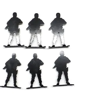 Terč na sportovní střelbu Terč RAVEN kovoví vojáci 6ks