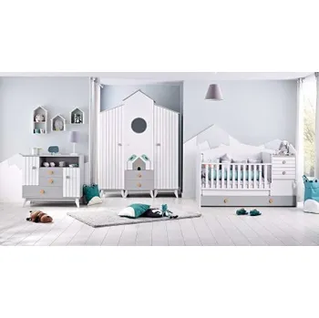 Dětský pokoj Dětský pokoj Tweety - bílá/šedá